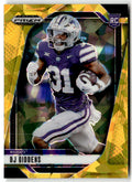 2025 Panini Prizm Draft Picks DJ Giddens [Gold Ice] #44 front