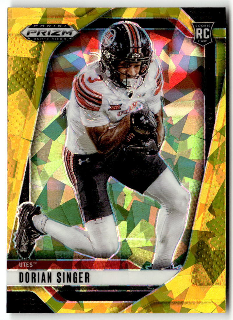 2025 Panini Prizm Draft Picks Dorian Singer [Gold Ice] #168 front