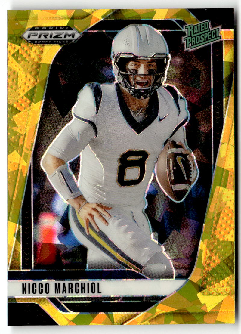 2025 Panini Prizm Draft Picks Nicco Marchiol [Gold Ice] #170 front
