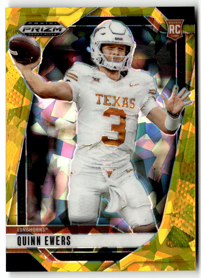 2025 Panini Prizm Draft Picks Quinn Ewers [Gold Ice] #126 front
