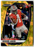 2025 Panini Prizm Draft Picks Quinshon Judkins [Gold Ice] #84 front