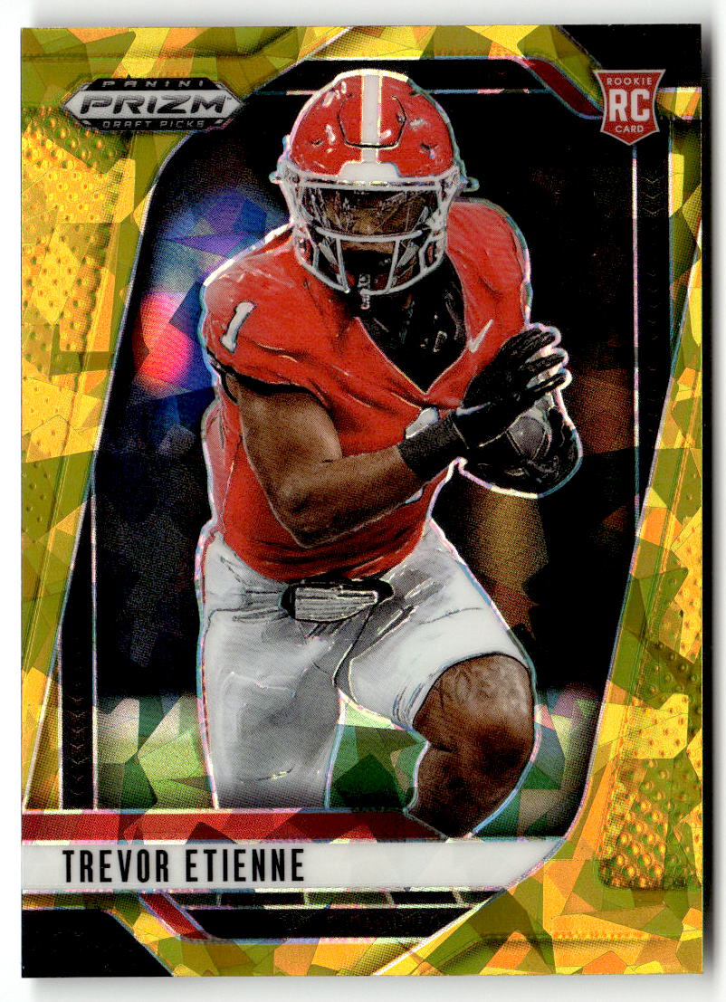 2025 Panini Prizm Draft Picks Trevor Etienne [Gold Ice] #155 front