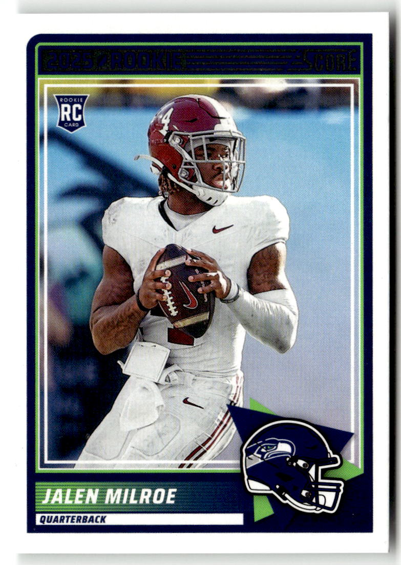 2025 Panini Score Rookie Jalen Milroe #29 (RC) front