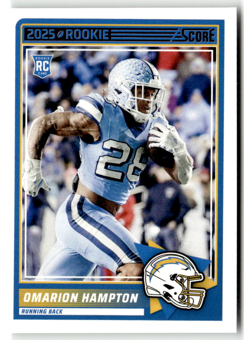 2025 Panini Score Rookie Omarion Hampton #37 (RC) front