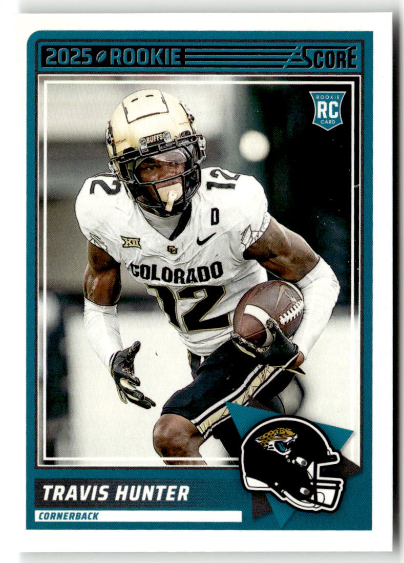 2025 Panini Score Rookie Travis Hunter #20 (RC) front