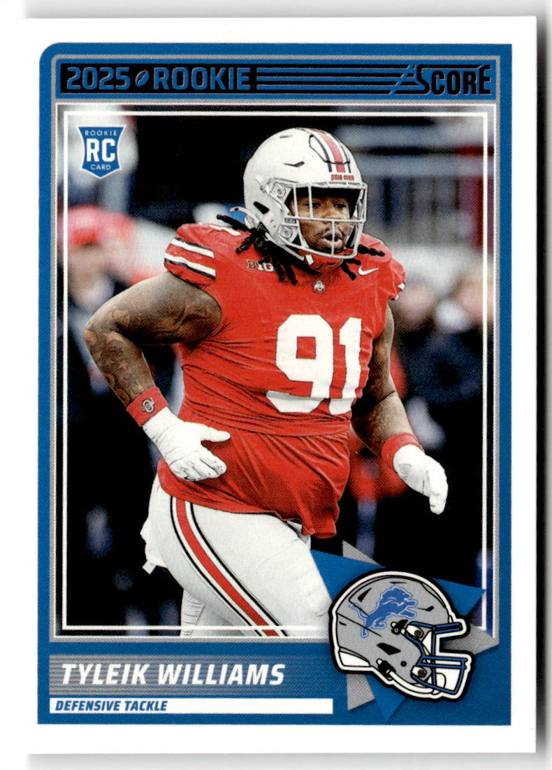 2025 Panini Score Rookie Tyleik Williams #85 (RC) front