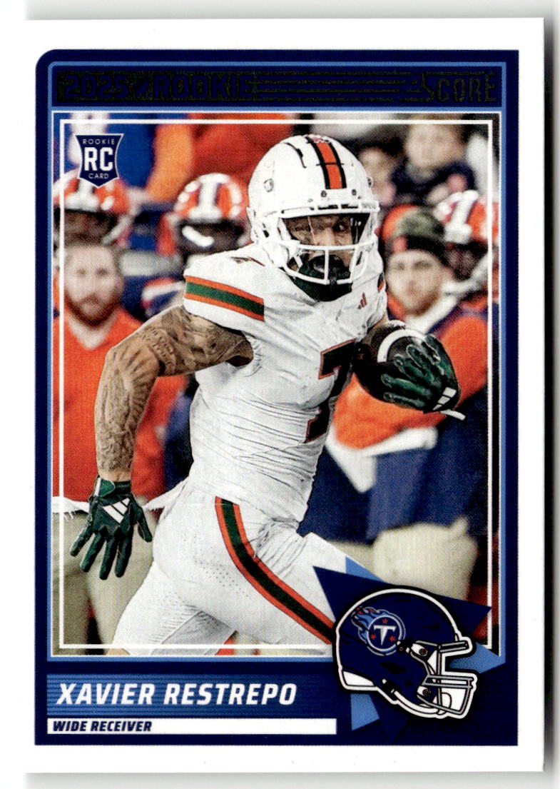 2025 Panini Score Rookie Xavier Restrepo #6 (RC) front