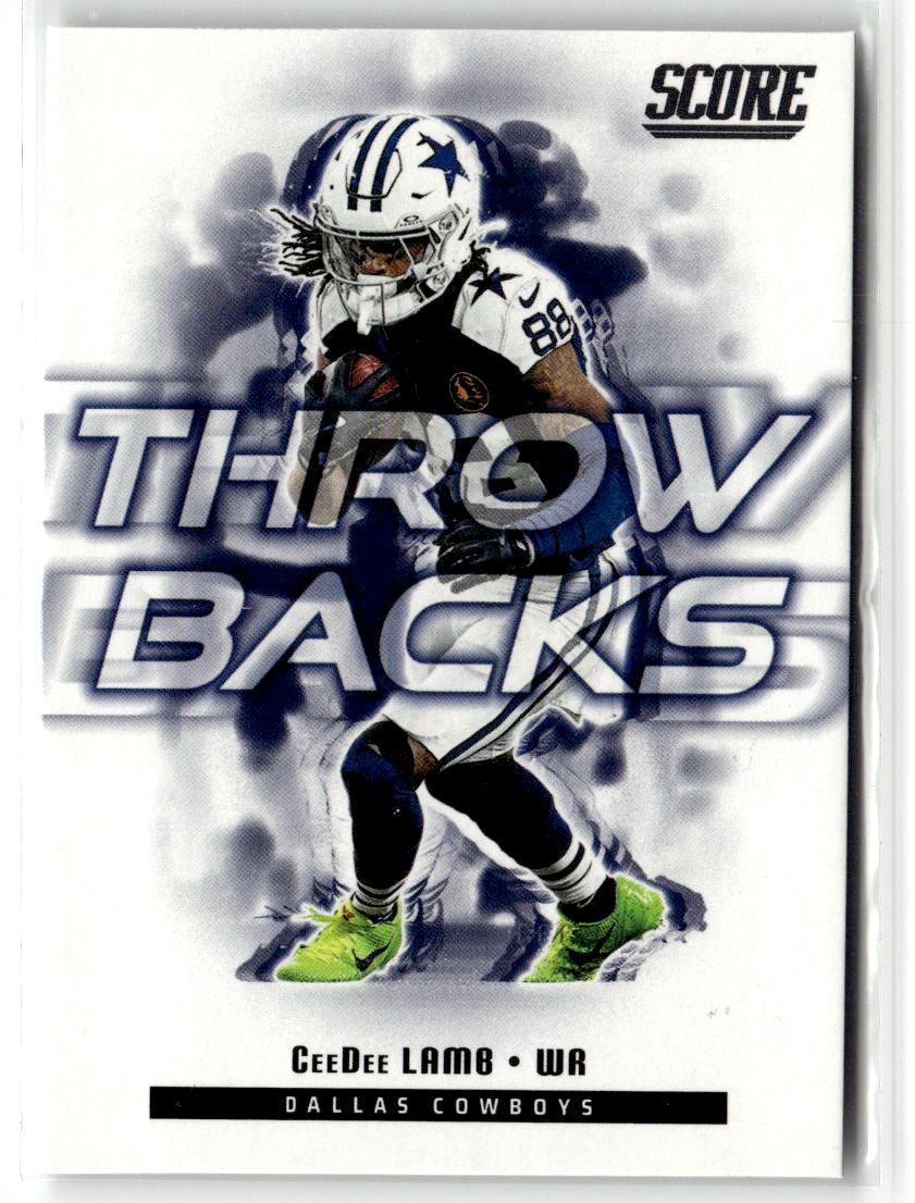 2025 Panini Score Throwbacks CeeDee Lamb #25 front