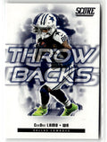 2025 Panini Score Throwbacks CeeDee Lamb #25 front