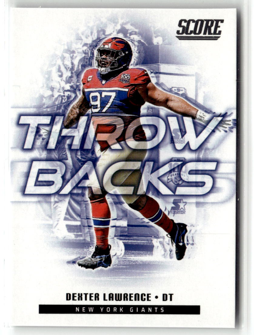 2025 Panini Score Throwbacks Dexter Lawrence #16 front
