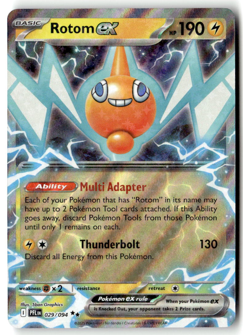 2025 Phantasmal Flames Rotom ex #29 front
