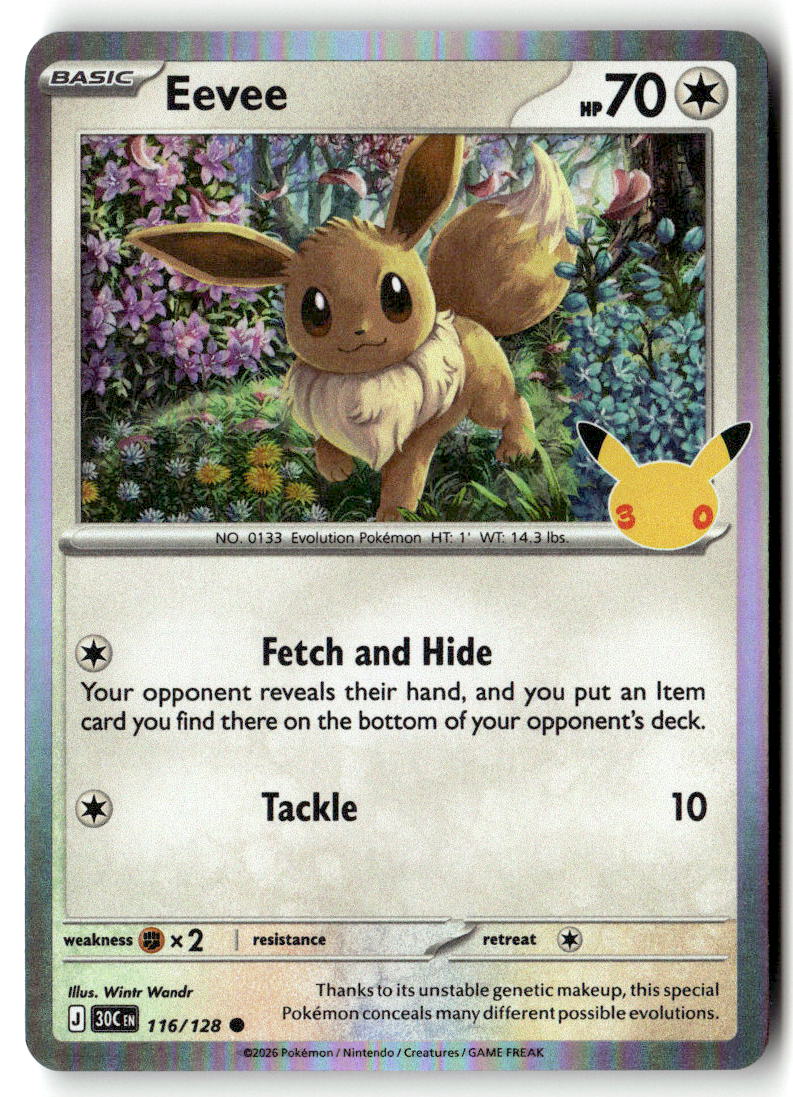 2026 30th Celebration Eevee #116 front