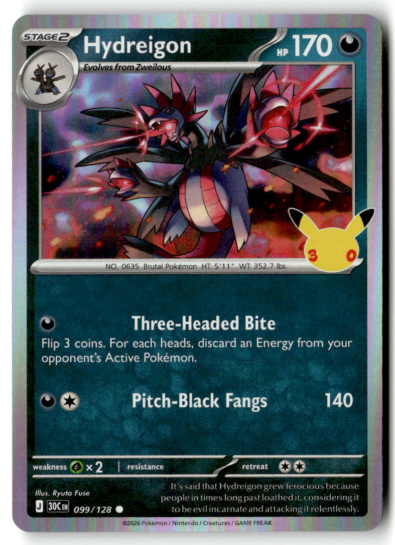 2026 30th Celebration Hydreigon #99 front