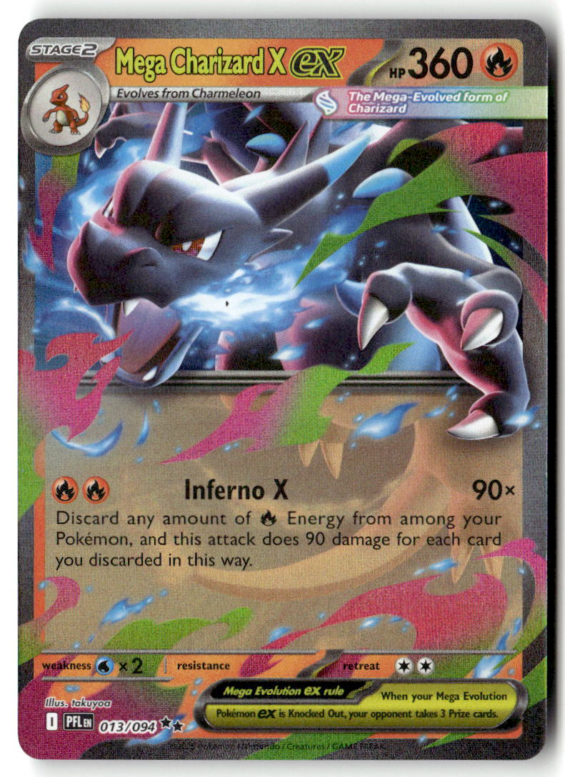 2026 Phantasmal Flames Mega Charizard X ex #13 front