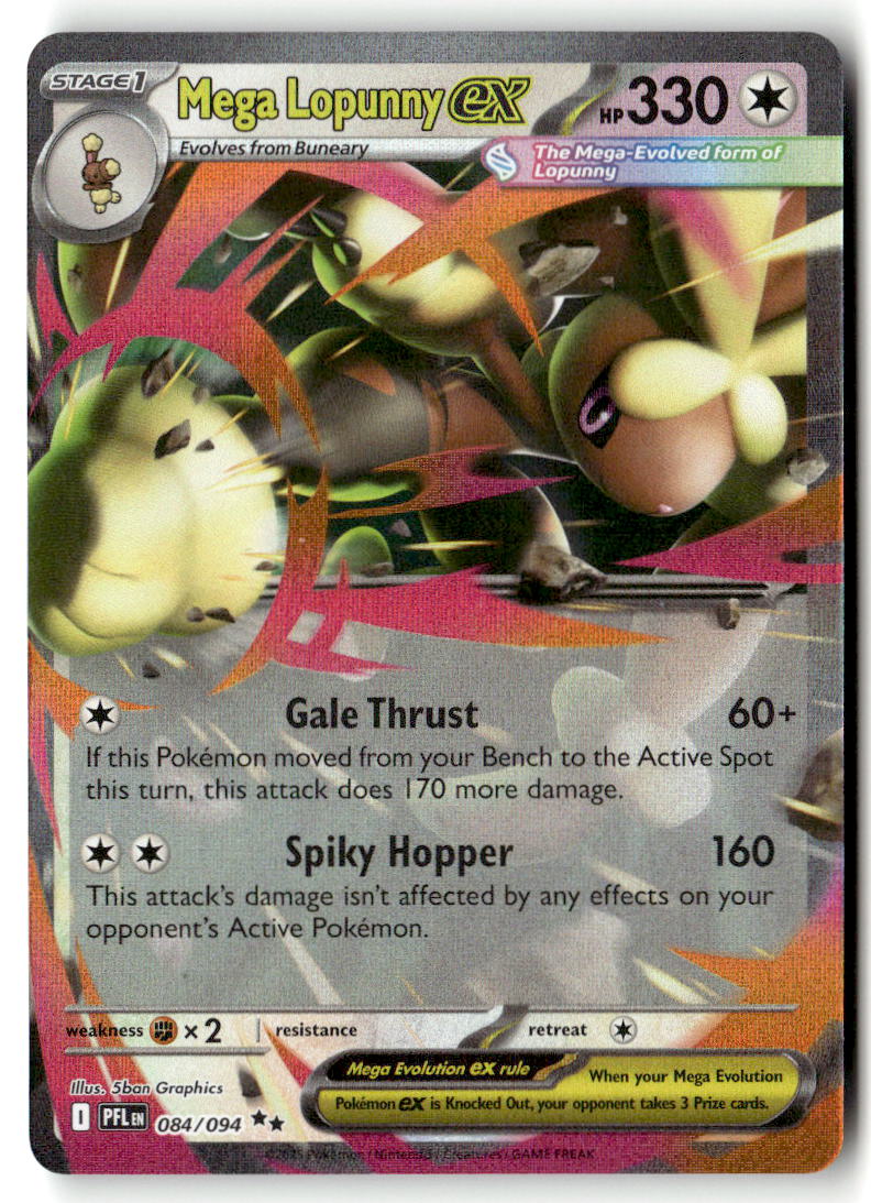 2026 Phantasmal Flames Mega Lopunny ex #84 front