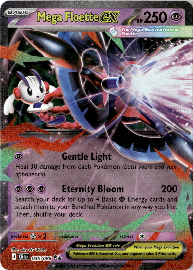 Front of Mega Floette ex 035/086 from Chaos Rising