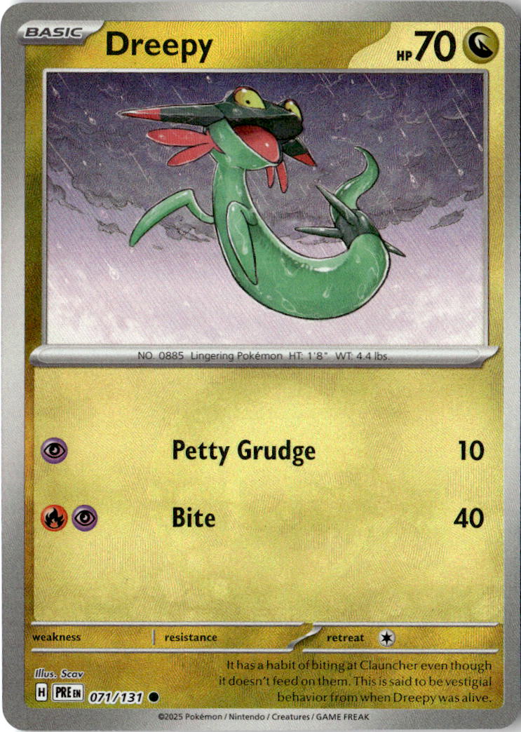 Front of Dreepy (Poke Ball Pattern) 071/131 from Prismatic Evolutions