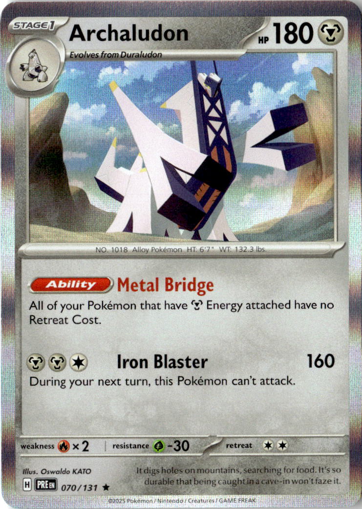 Front of Archaludon 070/131 from Prismatic Evolutions