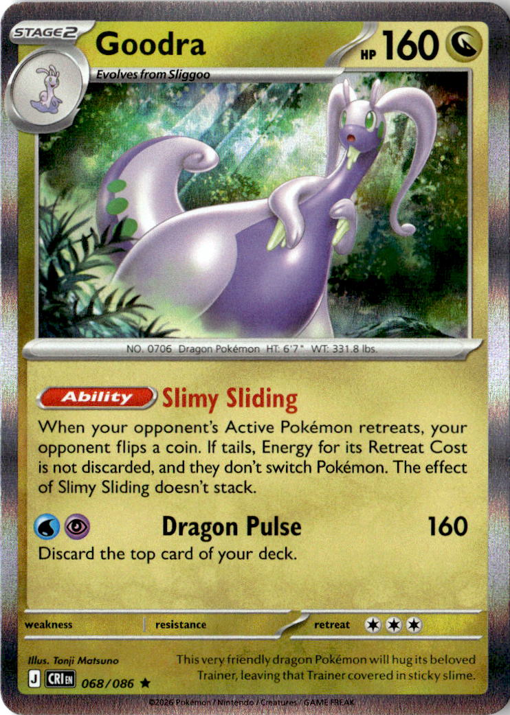 Front of Goodra 068/086 from Chaos Rising