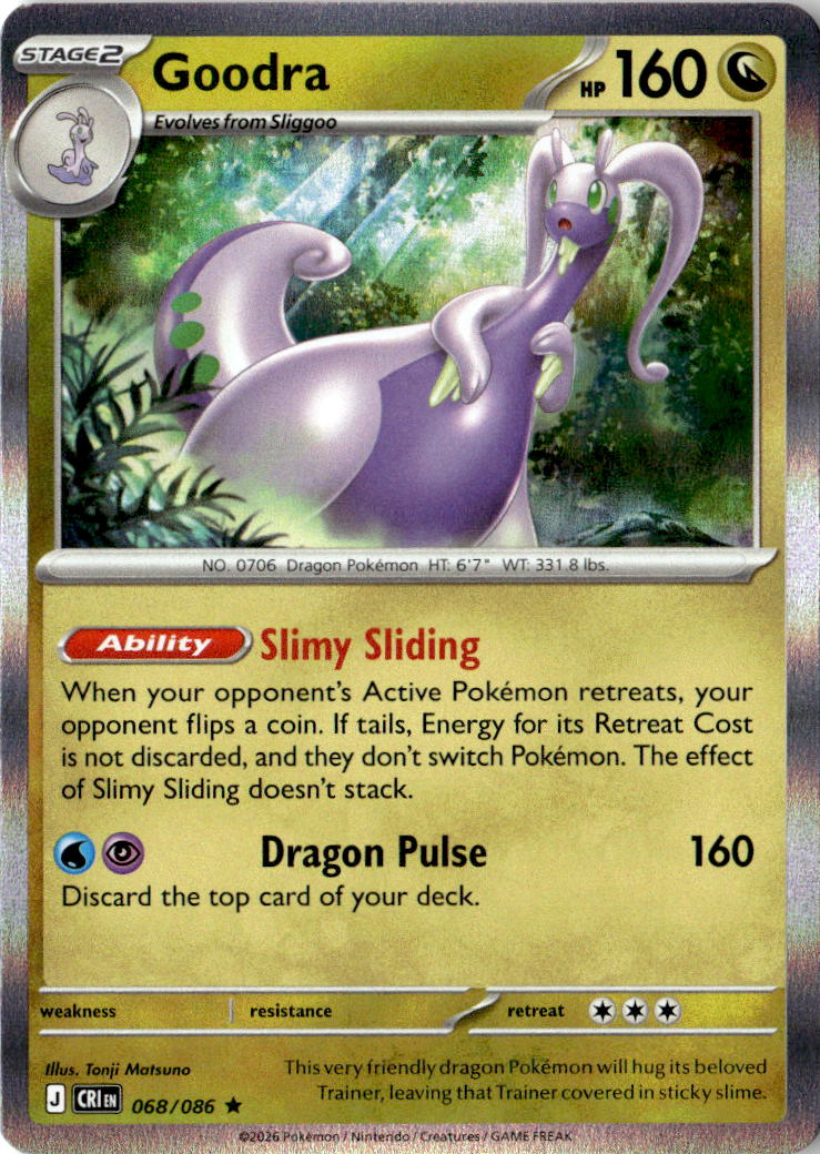 Front of Goodra 068/086 from Chaos Rising