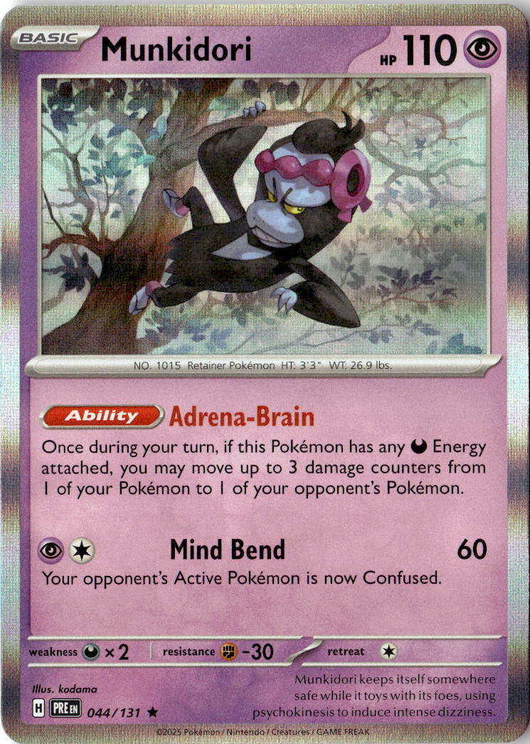 Front of Munkidori 044/131 from Prismatic Evolutions