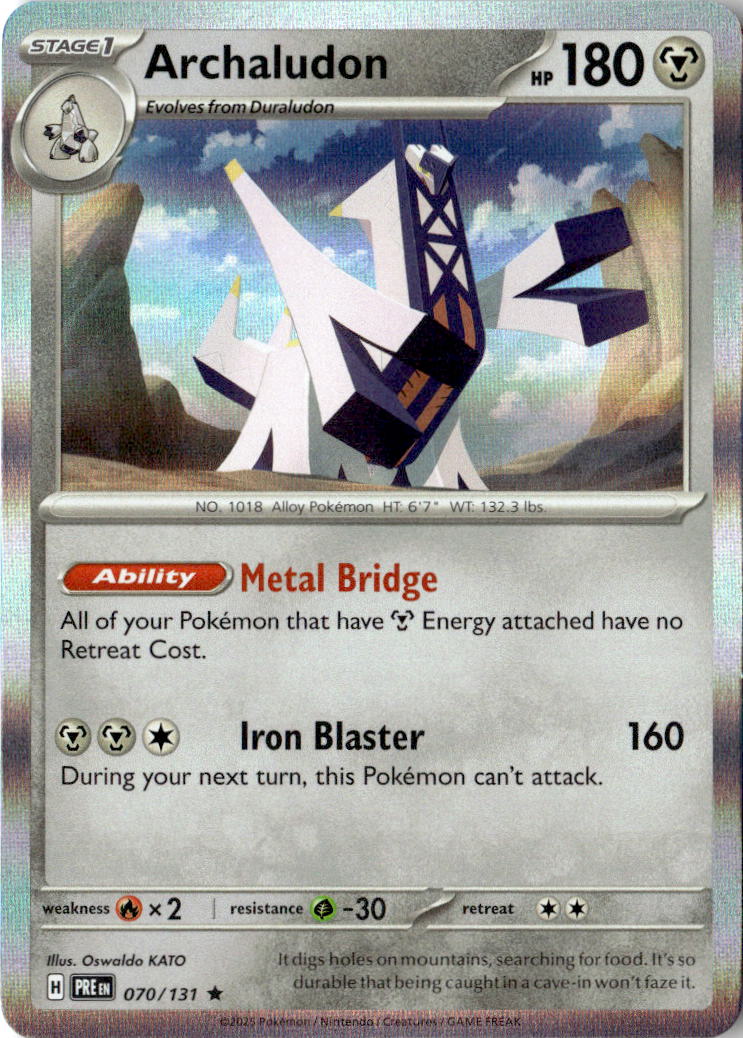 Front of Archaludon 070/131 from Prismatic Evolutions