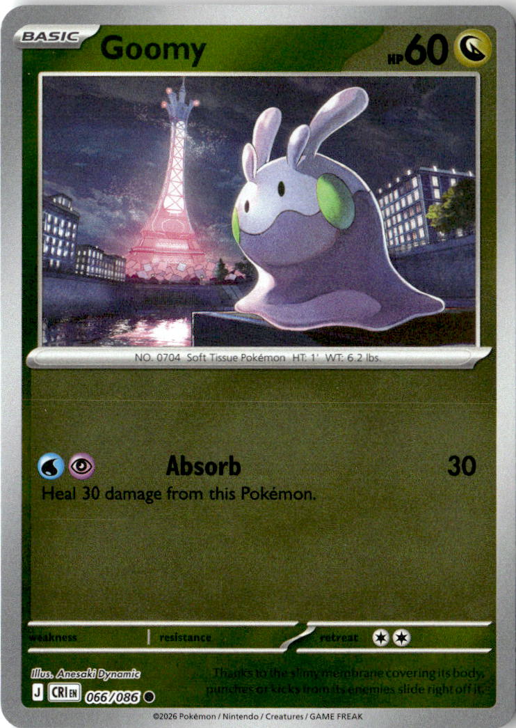Front of Goomy 066/086 from Chaos Rising