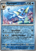 Front of Vaporeon 022/131 from Prismatic Evolutions