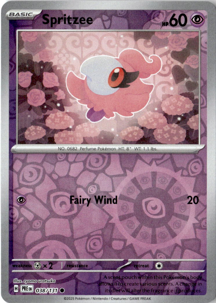 Front of Spritzee 038/131 from Prismatic Evolutions