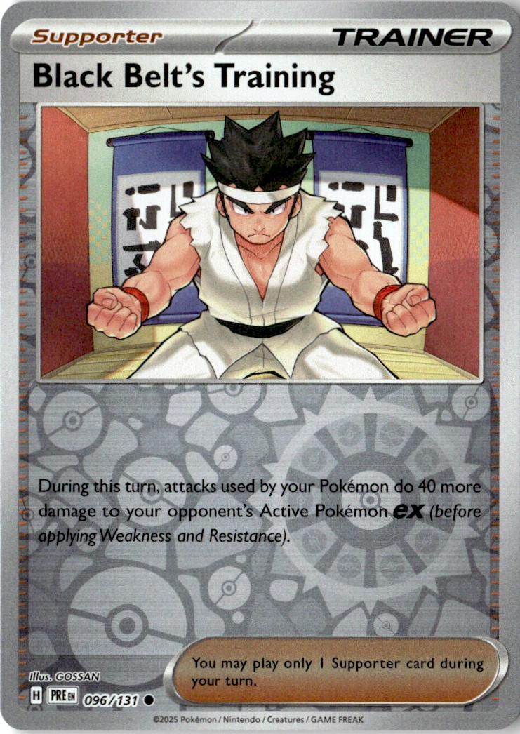 Front of Black Belt's Training 096/131 from Prismatic Evolutions