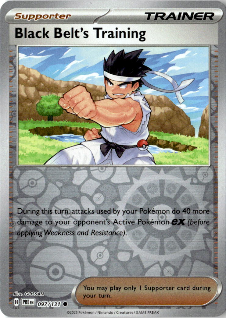 Front of Black Belt's Training 097/131 from Prismatic Evolutions