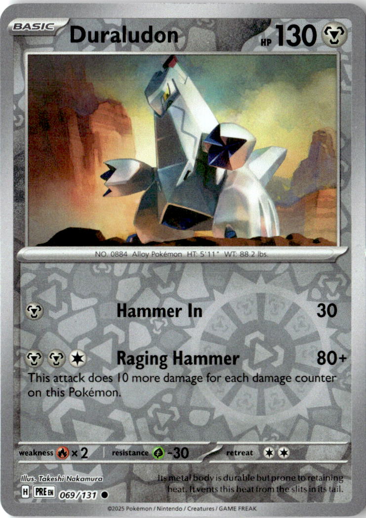 Front of Duraludon 069/131 from Prismatic Evolutions