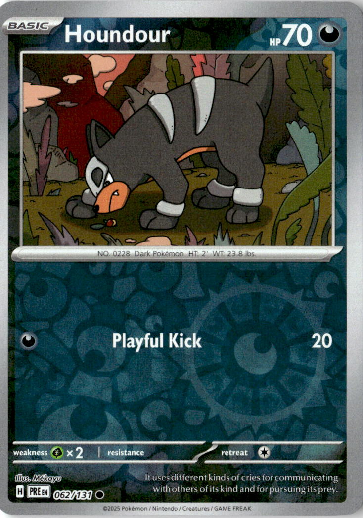Front of Houndour 062/131 from Prismatic Evolutions