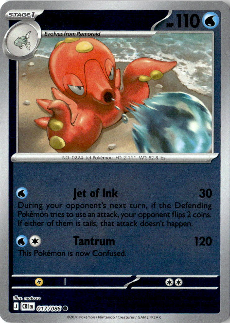 Front of Octillery 017/086 from Chaos Rising