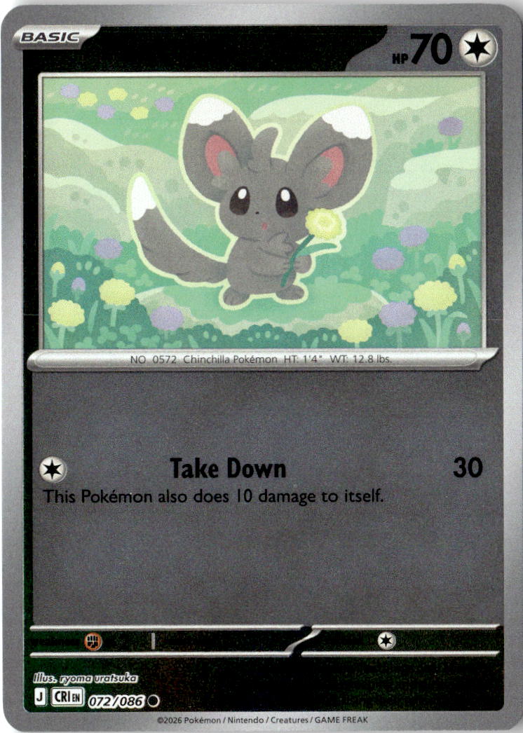 Front of Minccino 072/086 from Chaos Rising
