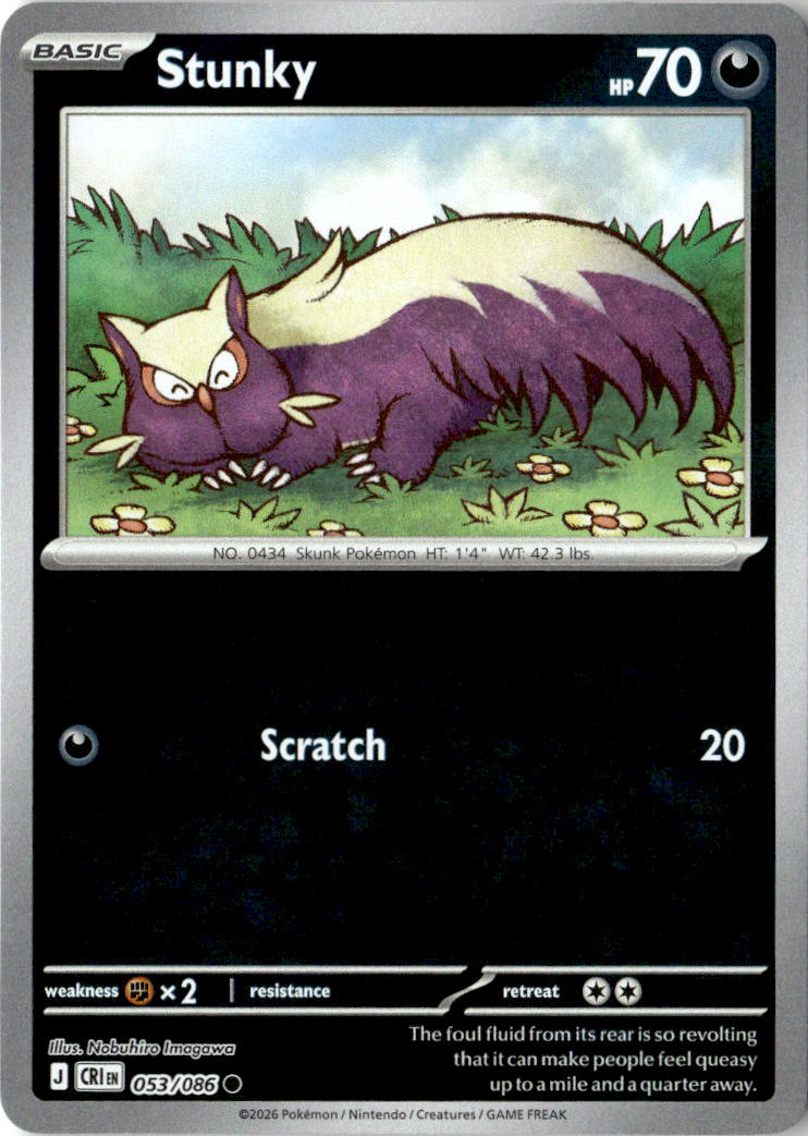 Front of Stunky 053/086 from Chaos Rising