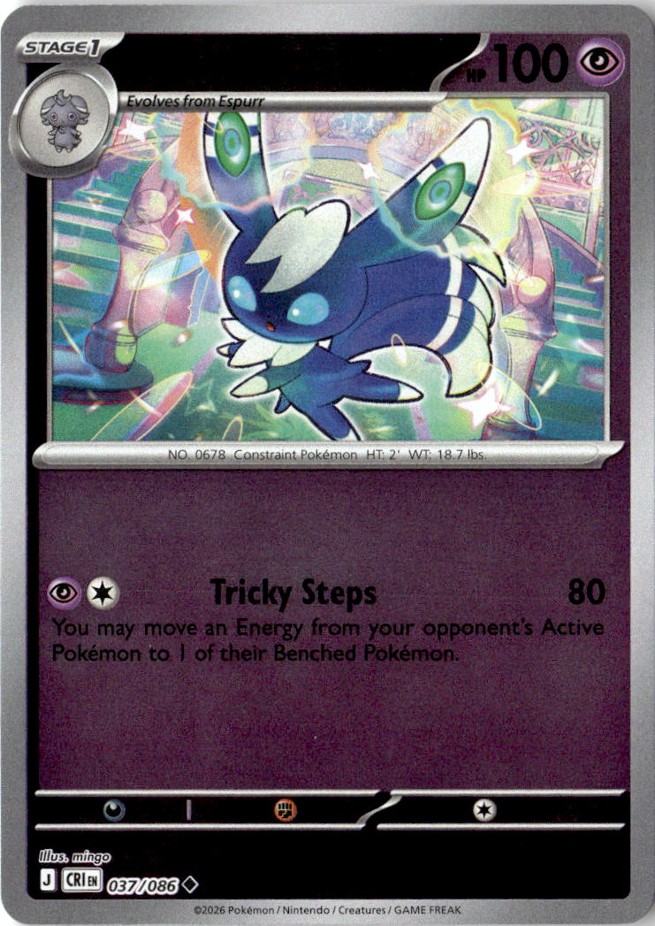 Front of Meowstic 037/086 from Chaos Rising