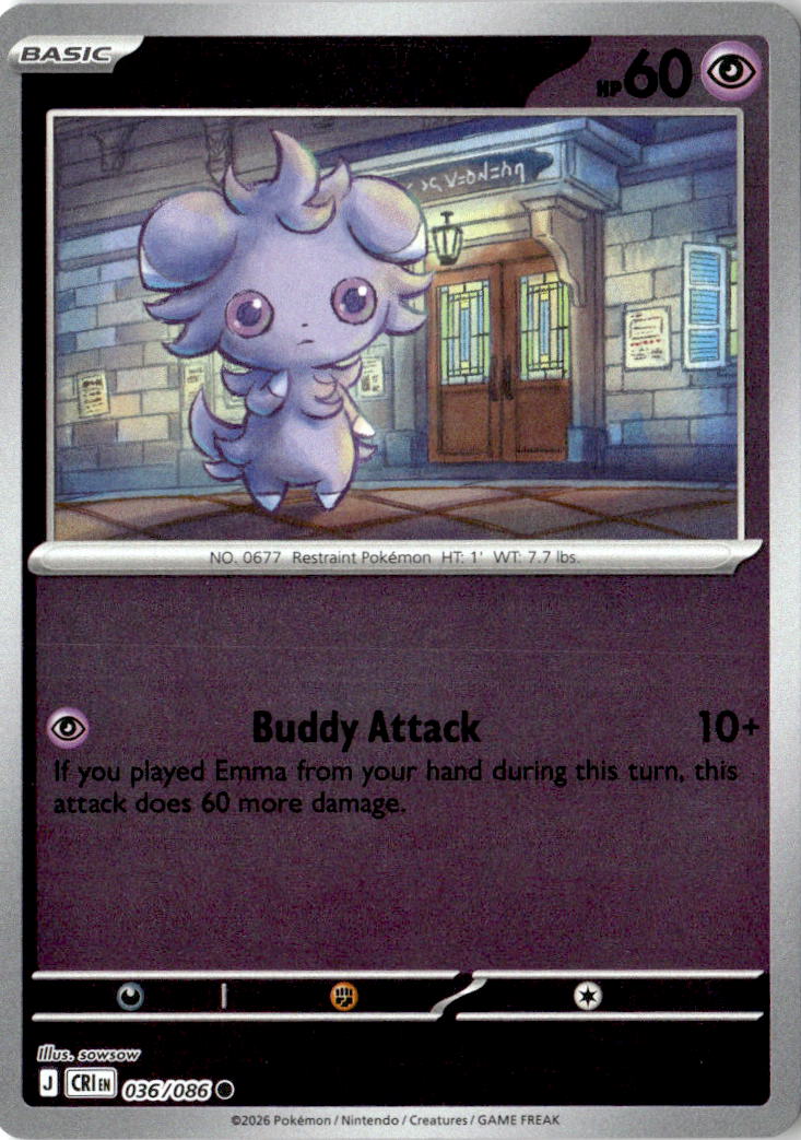 Front of Espurr 036/086 from Chaos Rising