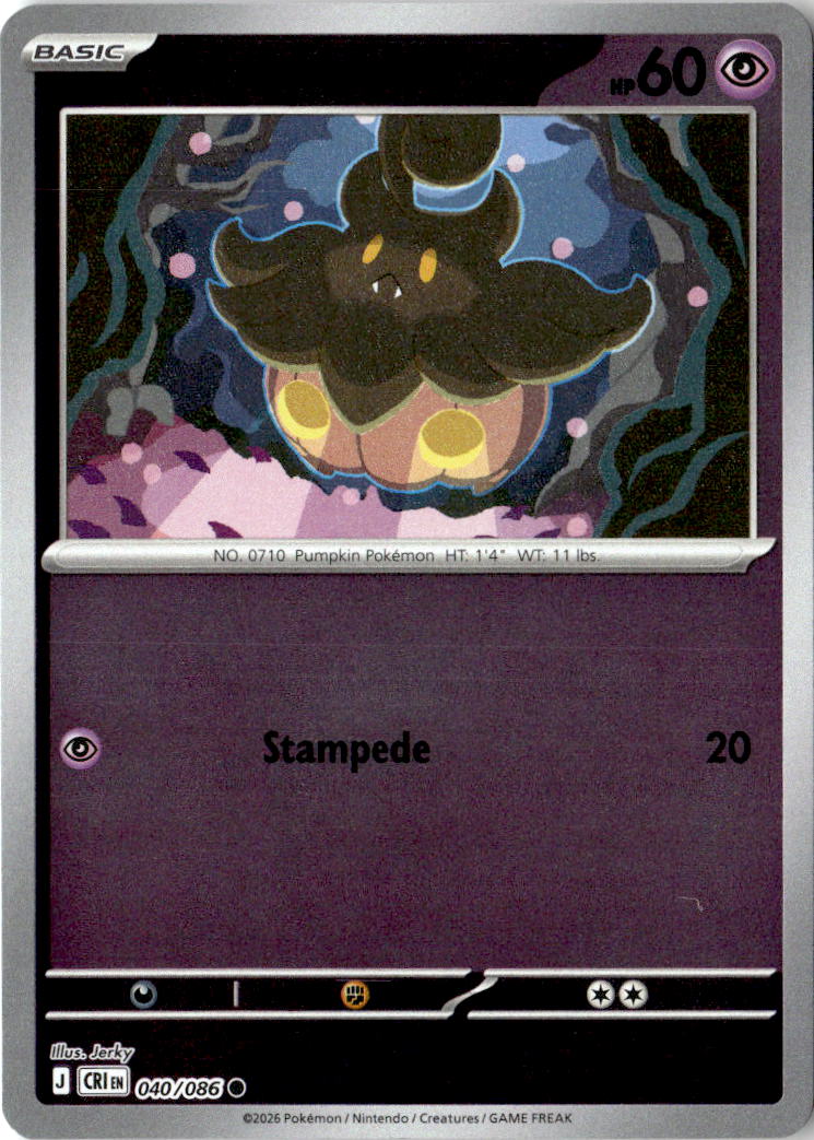 Front of Pumpkaboo 040/086 from Chaos Rising