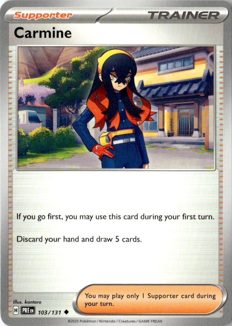 Front of Carmine 103/131 from Prismatic Evolutions