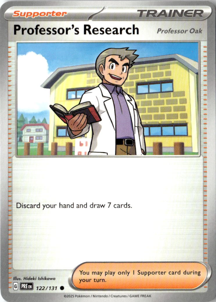 Front of Professor's Research [Professor Oak] 122/131 from Prismatic Evolutions