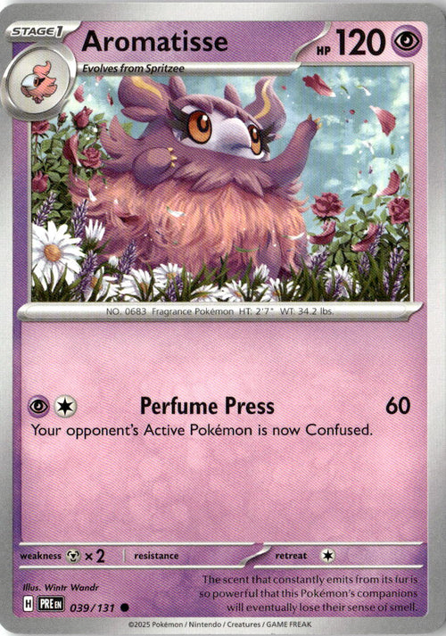 Front of Aromatisse 039/131 from Prismatic Evolutions