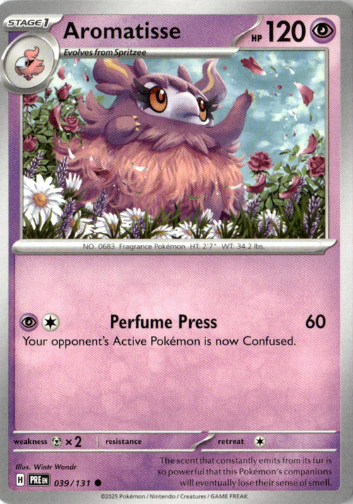 Front of Aromatisse 039/131 from Prismatic Evolutions