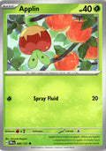 Front of Applin 009/131 from Prismatic Evolutions