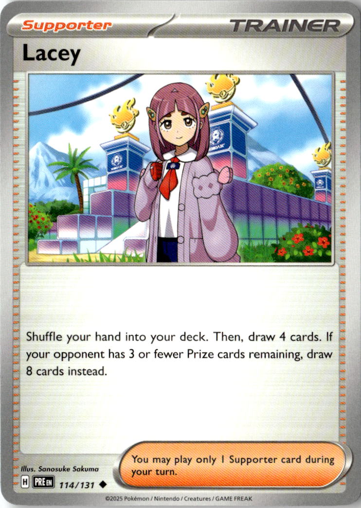 Front of Lacey - 114/131 114/131 from Prismatic Evolutions
