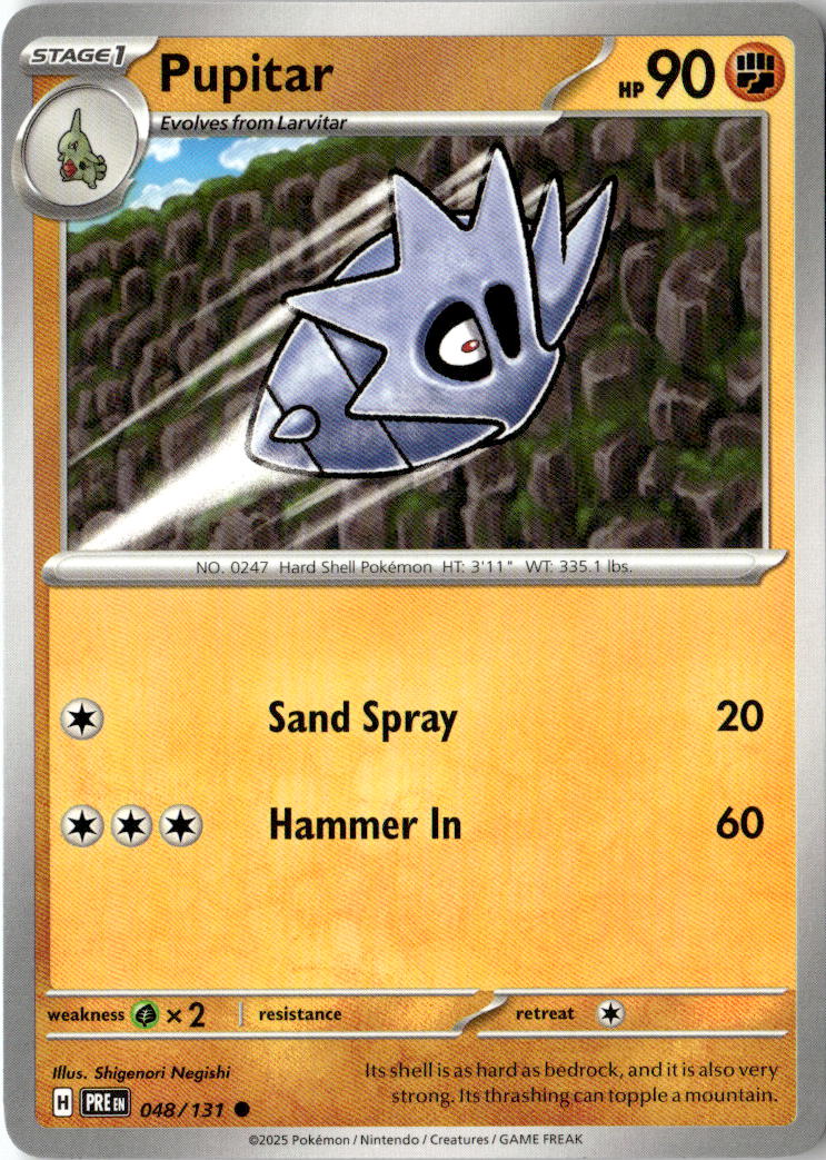 Front of Pupitar 048/131 from Prismatic Evolutions