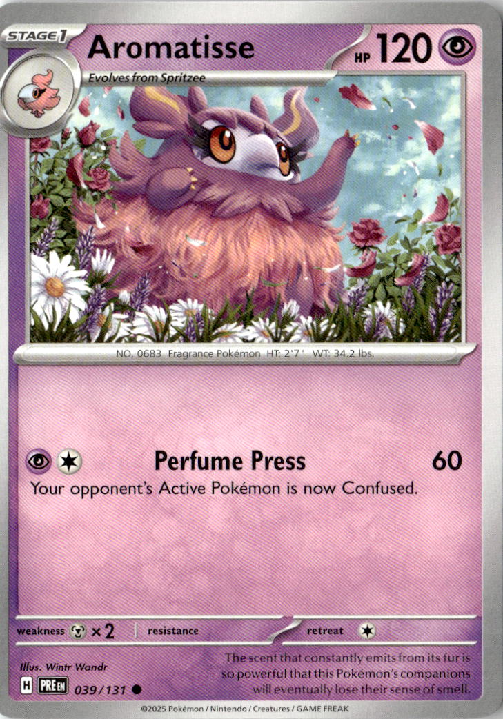 Front of Aromatisse 039/131 from Prismatic Evolutions