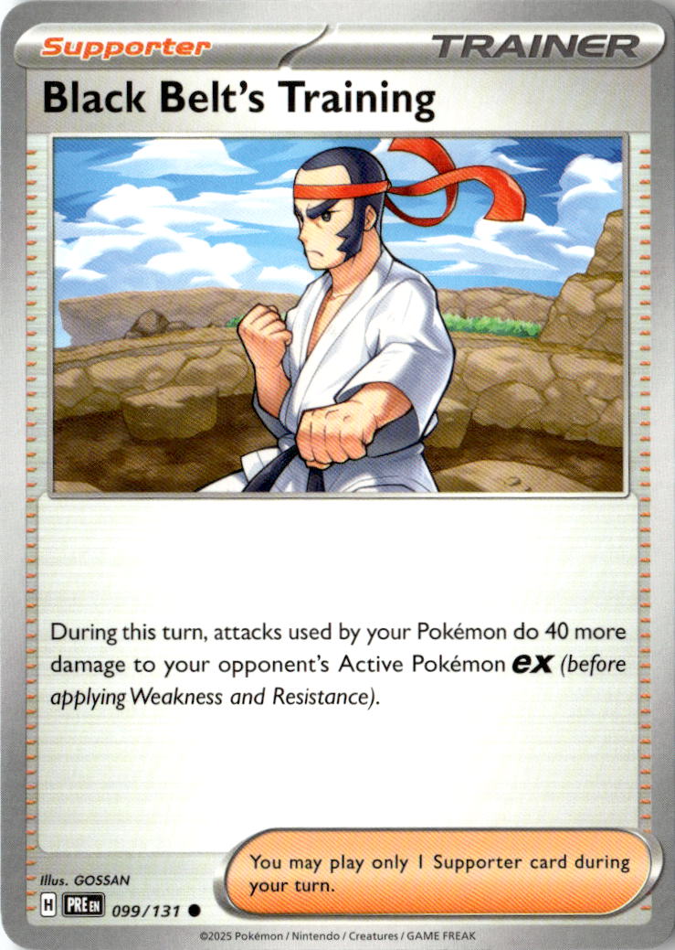 Front of Black Belt's Training - 099/131 099/131 from Prismatic Evolutions