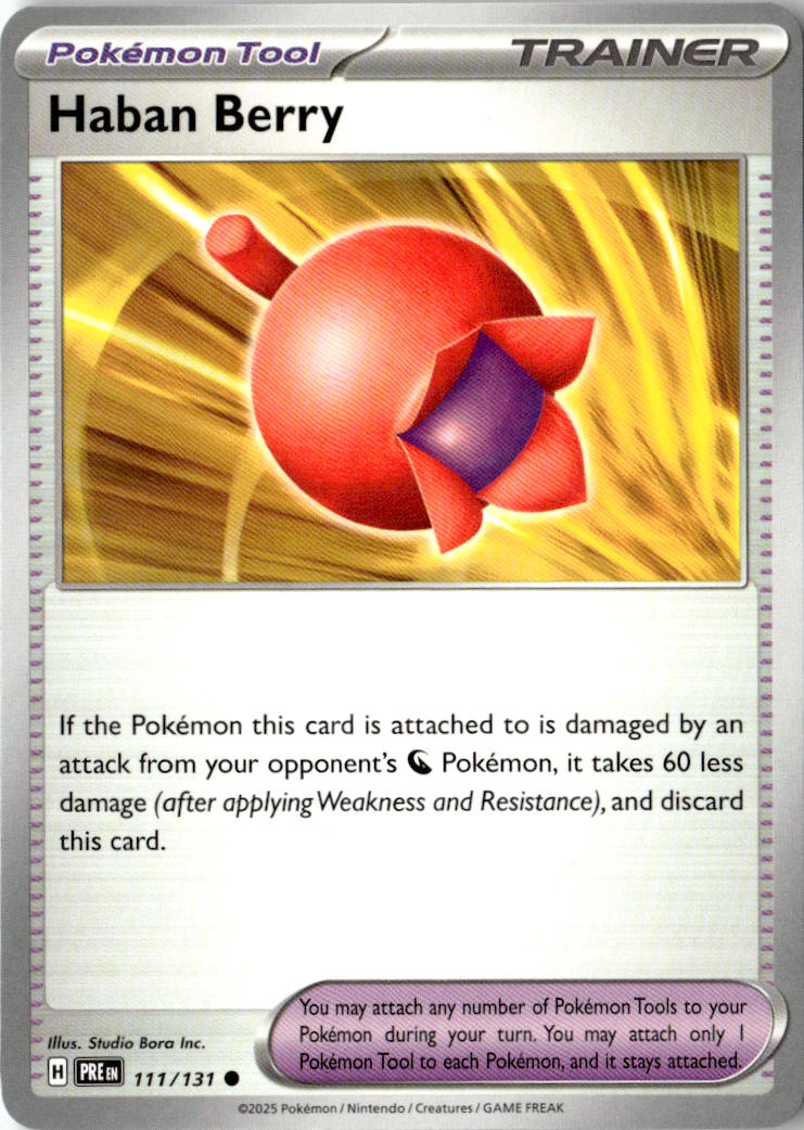 Front of Haban Berry 111/131 from Prismatic Evolutions