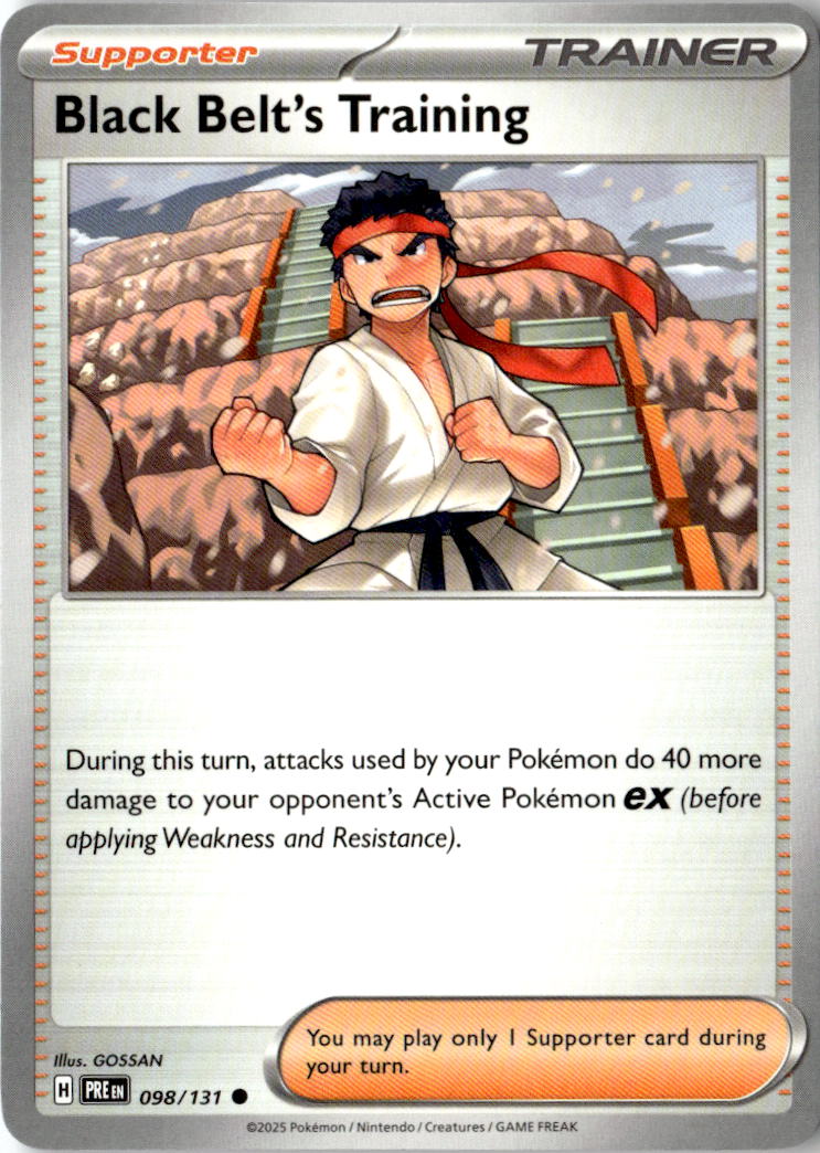 Front of Black Belt's Training - 098/131 098/131 from Prismatic Evolutions